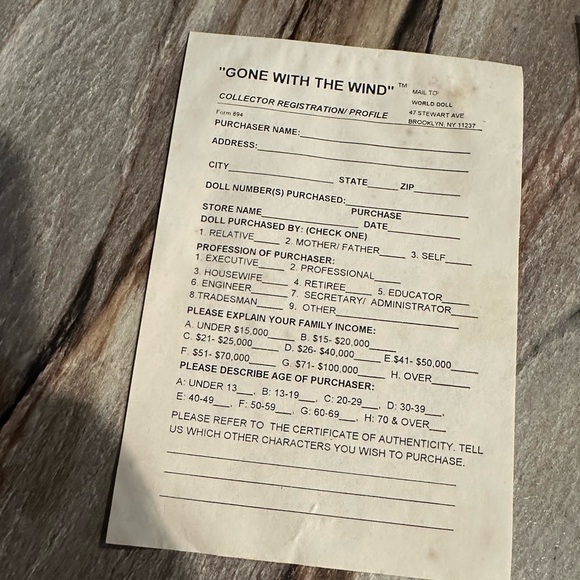 Vintage 1989 Gone With The Wind Prissy #71071, Box with Minor Damage. - Picture 9 of 10